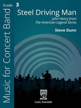 Steel Driving Man Concert Band sheet music cover